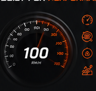 100 km/h speed gauge